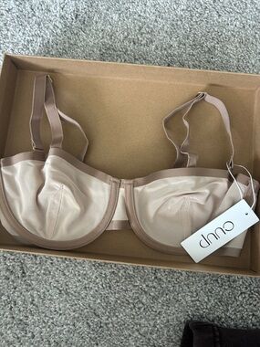 CUUP Beige/Nude balconette mesh Underwire Bra